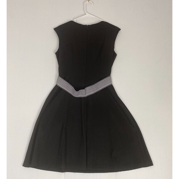 Connected Apparel Women's Black Mini Dress Sleeveless Zipper Size 10 Petite - Picture 12 of 13